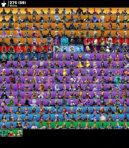Fortnite Account - Sensenmann - Travis Scott - Schwarzer Ritter - Floss - Take The L  - 275 Skins - Image 2