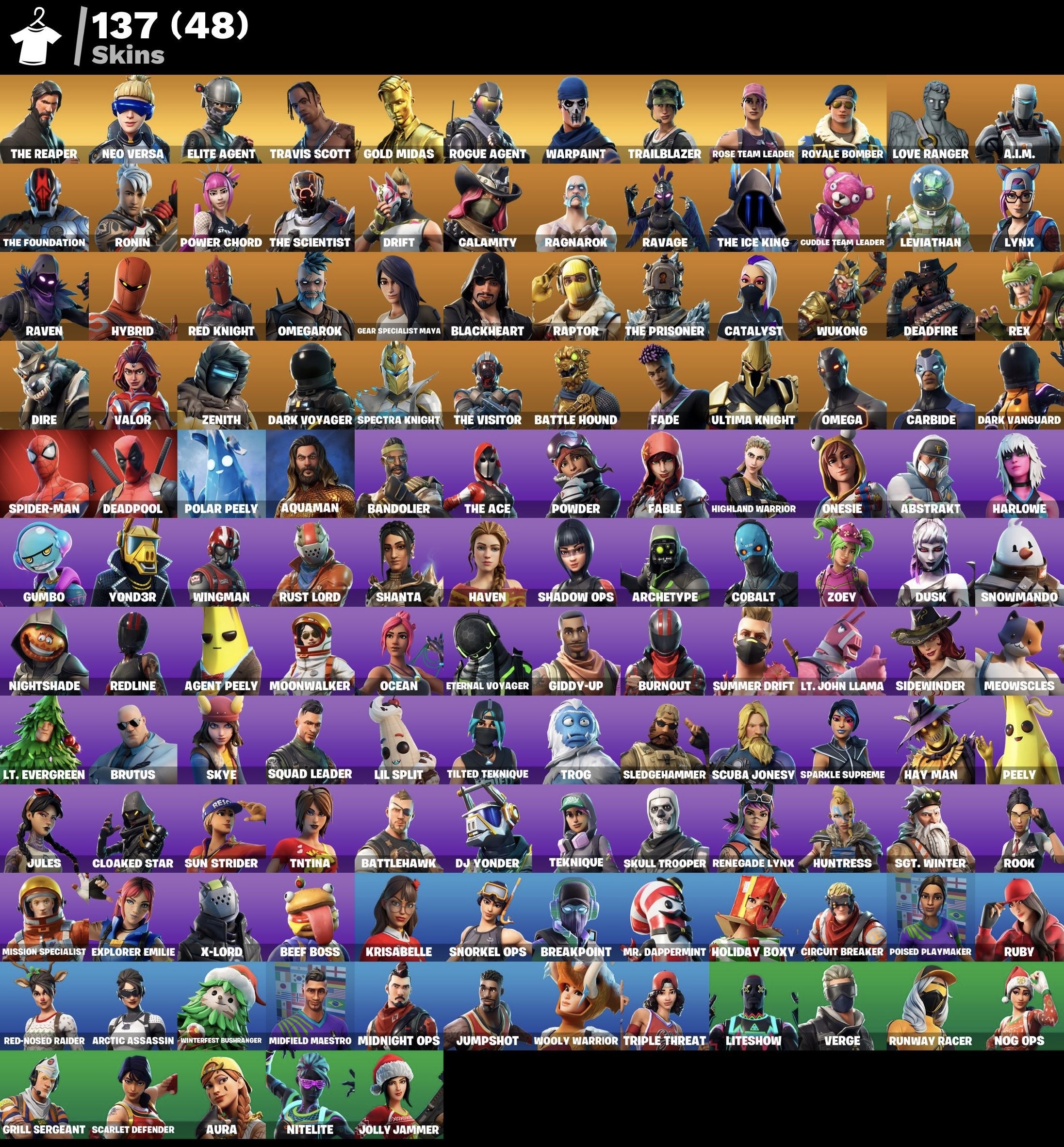 Fortnite Account - Travis Scott - Leviathan Spitzhacke - S3 Battlepass - Royale Bomber - Fresh Tanz - 137 Skins - Image 2