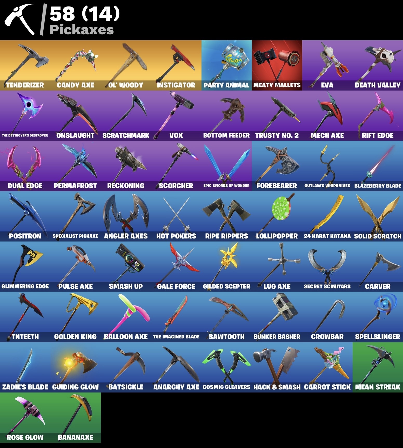 Fortnite Account - OG Aeriel Assault One - Royale Ritterin - S3 Battelpass - Battle Bus Banner - Fresh Tanz - 110 Skins - Image 4