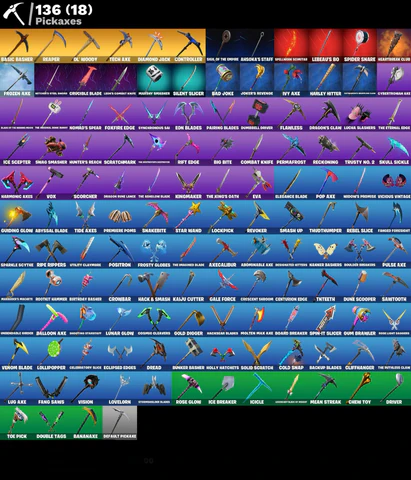 Fortnite Account - Travis Scott - Sensenmann - Blauer Knappe - Mako - 178 Skins - Image 4