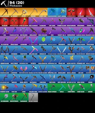 Fortnite Account - Schwarzer Ritter - Travis Scott - Sensenmann - OG STW - 130 Skins - Image 4