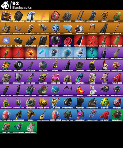 Fortnite Account - Schwarzer Ritter - Travis Scott - Sensenmann - OG STW - 130 Skins - Image 3