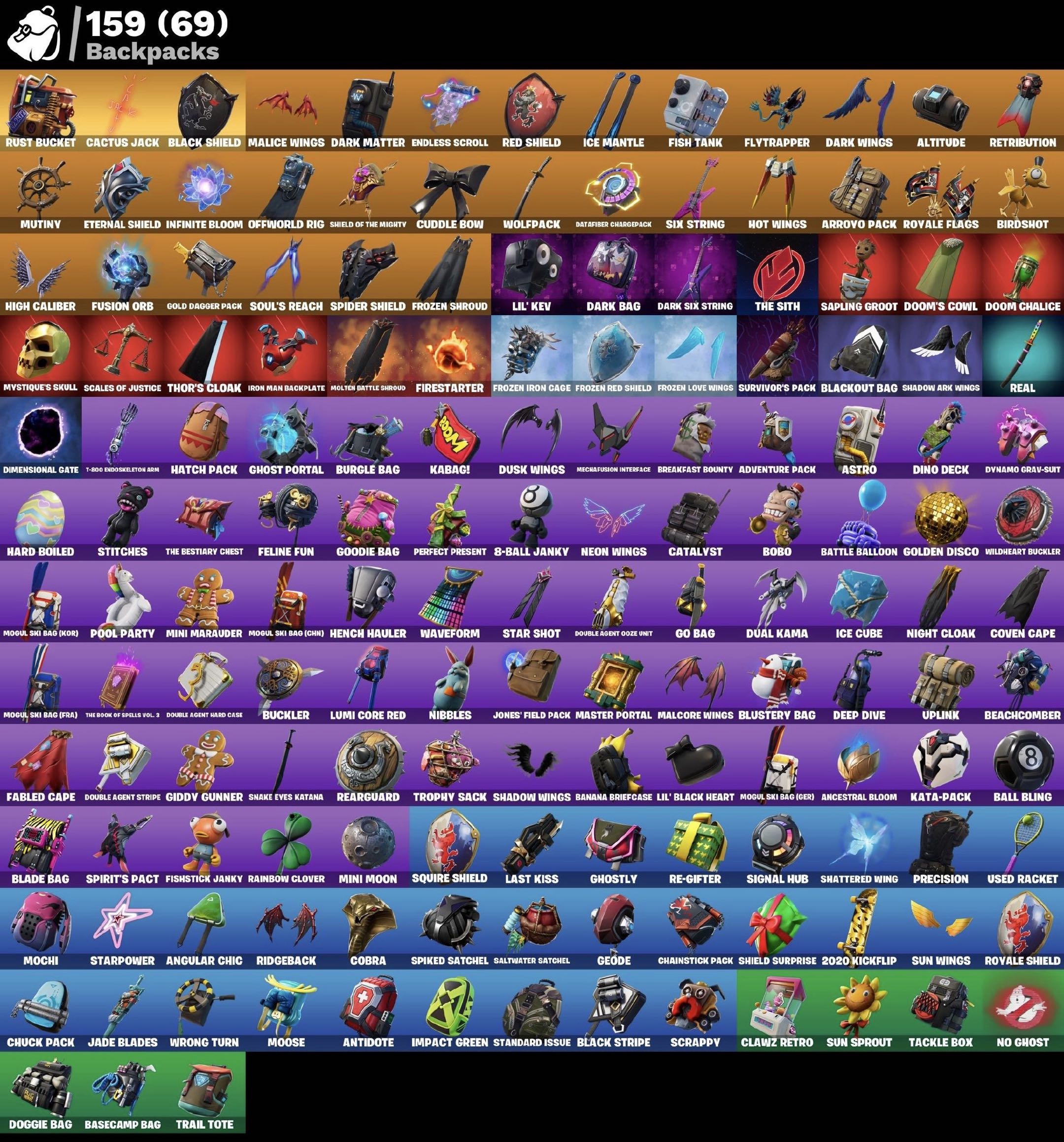Fortnite Account - Schwarzer Ritter - Travis Scott - Minty Spitzhacke - Leviathan Spitzhacke - 214 Skins - Image 3