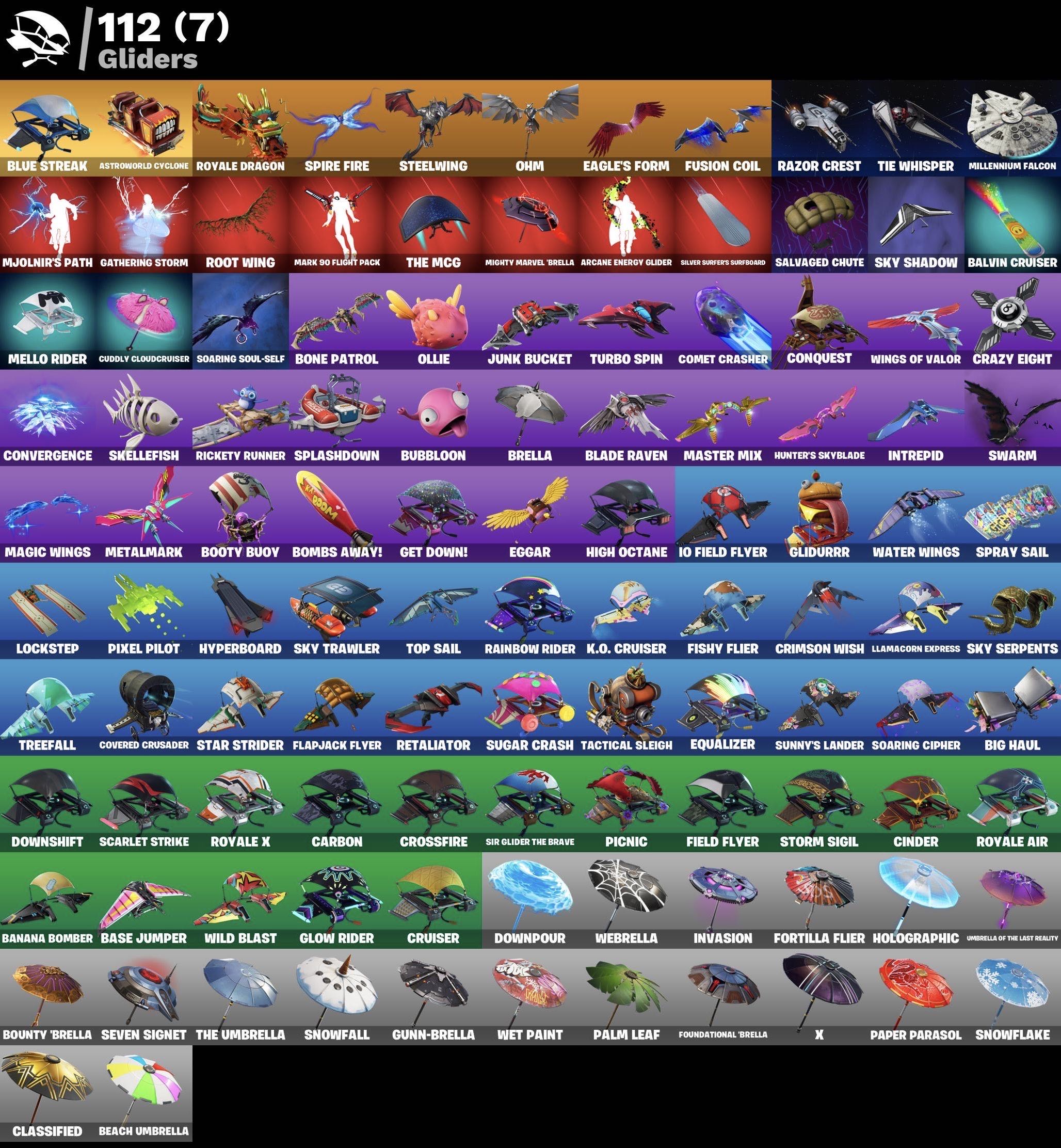 Fortnite Account - Schwarzer Ritter - Travis Scott - Minty Spitzhacke - Leviathan Spitzhacke - 214 Skins - Image 6